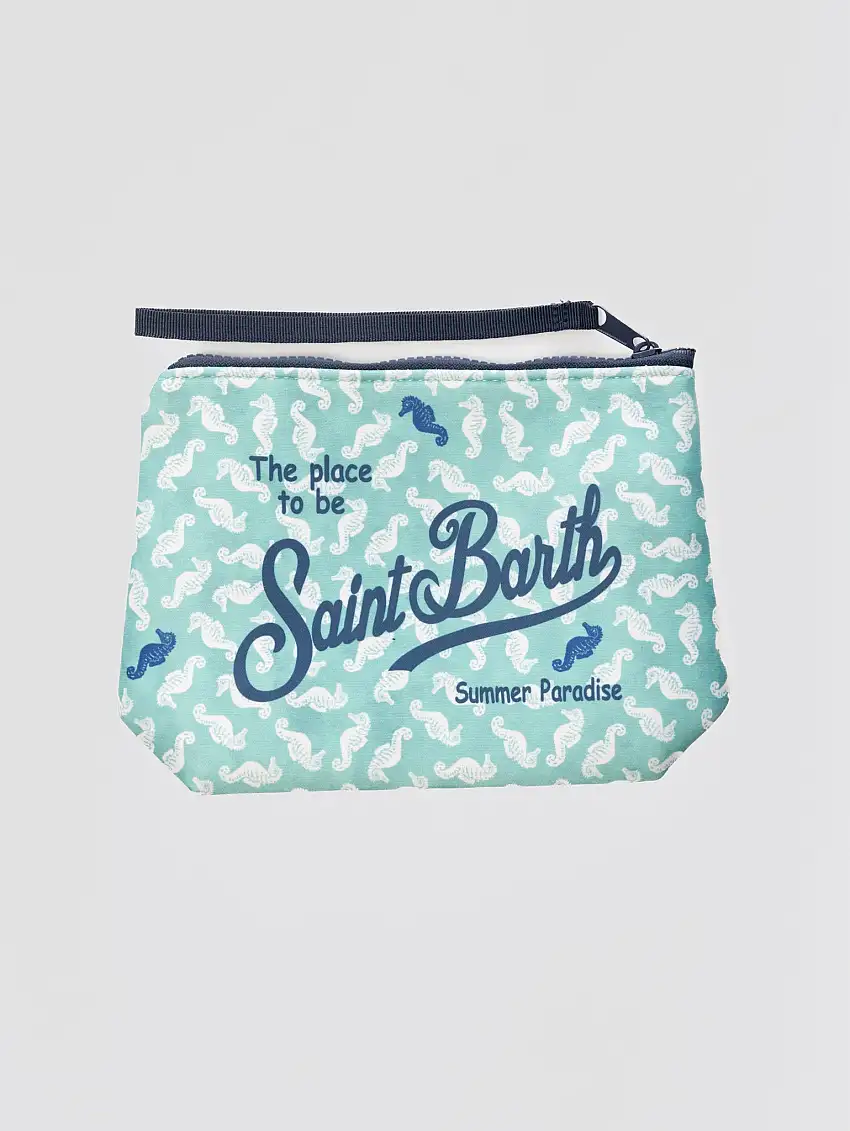 Pochette in Neoprene Cavalluccio Marino Verde