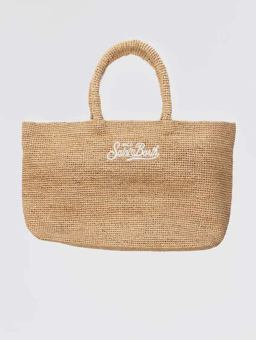 Borsa in Rafia Naturale Beige