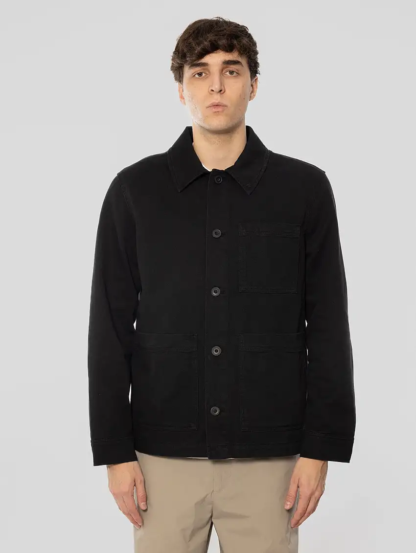 Giacca Worker con Tasche Nero