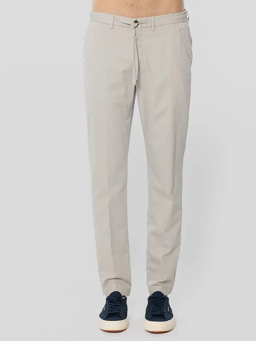 Pantaloni con Coulisse Perla