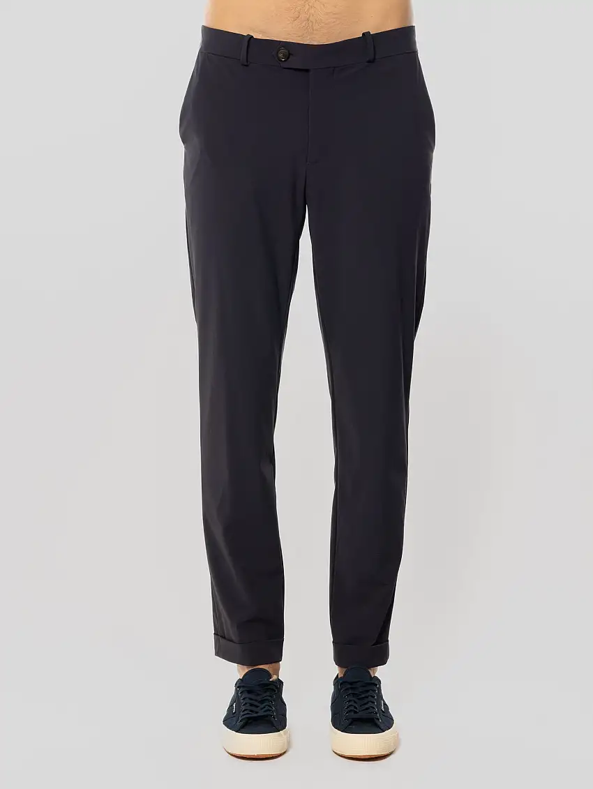 Pantaloni Chino in Tessuto Surflex Stretch Blu