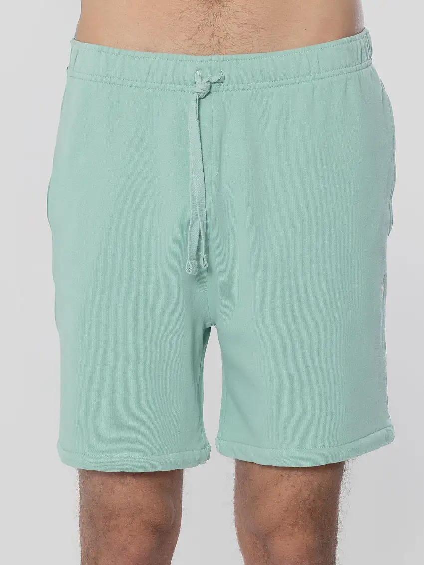 Shorts in Cotone Loopback Blu