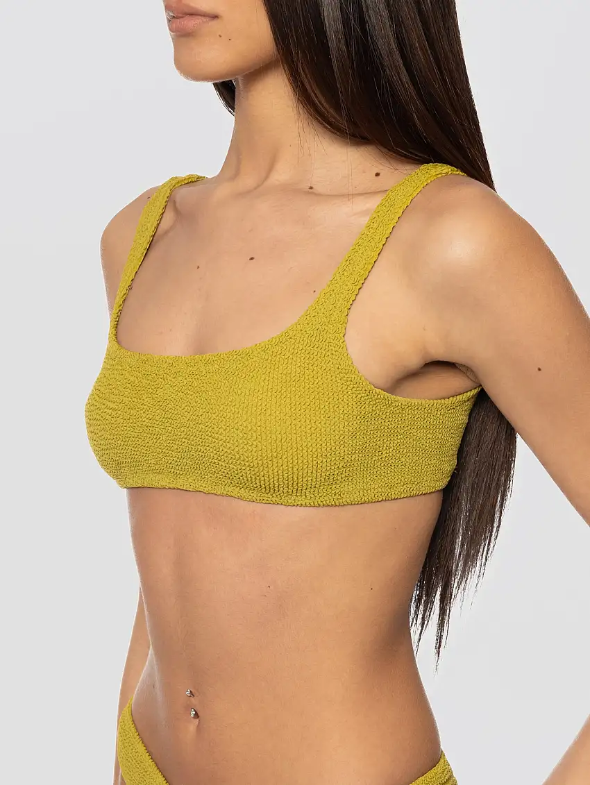 Top da Bagno Naima Increspato Verde