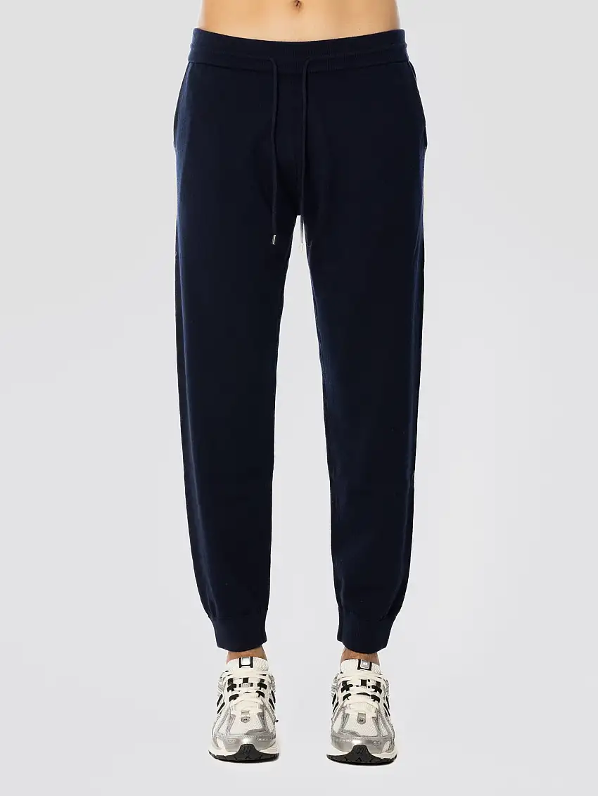 Pantaloni Joggers Trafalgar in Lana Blu