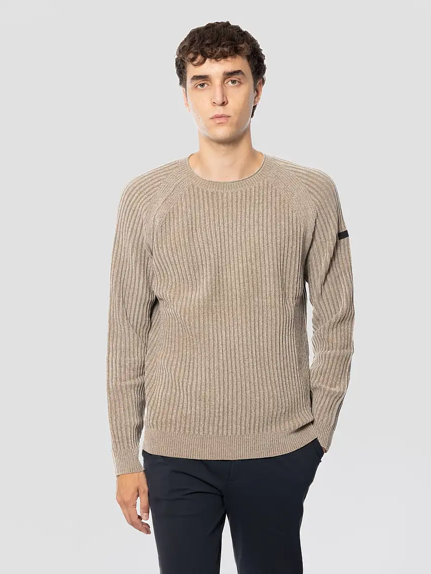 Maglia Girocollo in Ciniglia a Costa Tabacco