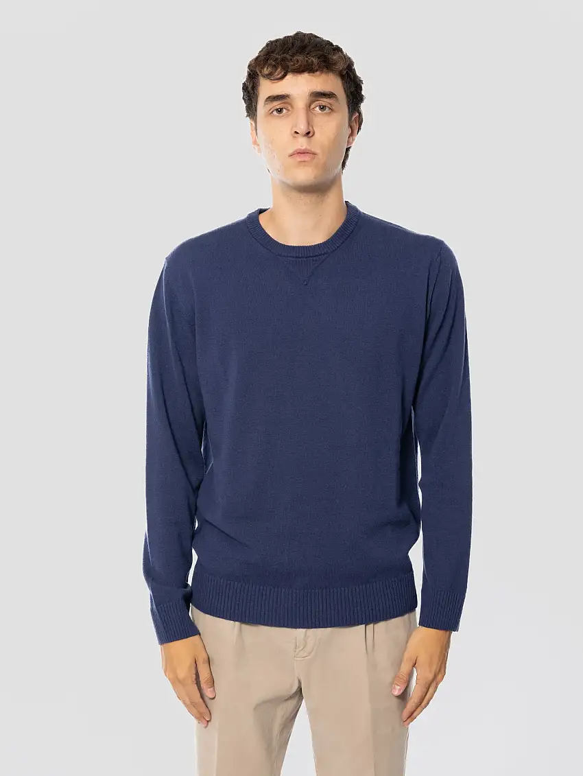 Maglia Girocollo Taglio Felpa Inchiostro