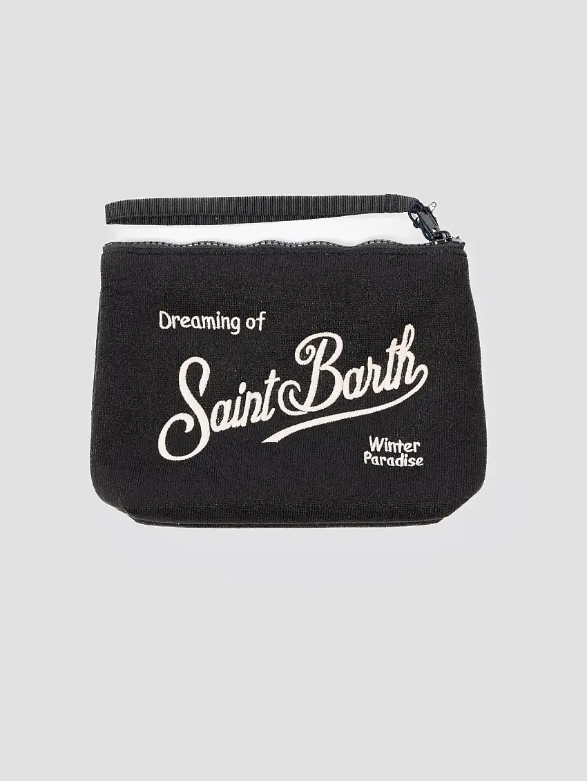 Pochette in Lana Tinta Unita Nero