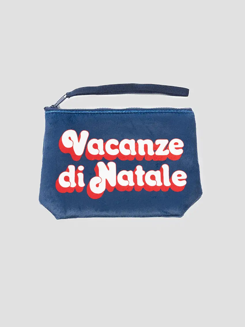 Pochette Soffice al Tatto Vacanze di Natale Blu