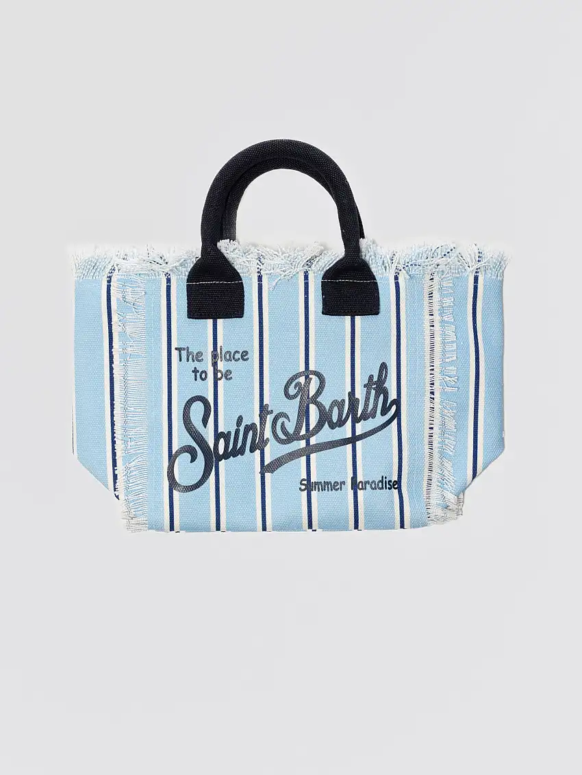 Borsa Colette a Righe Blu/Bianco