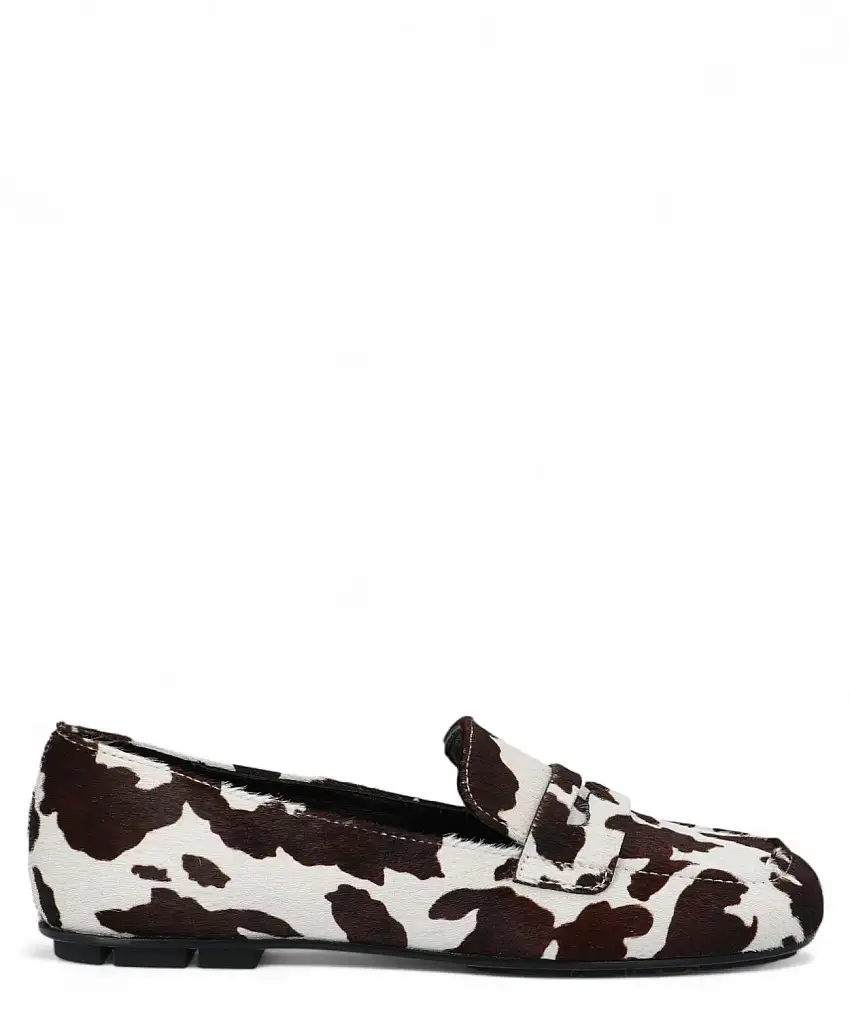 Mocassino Baer Lof - Cavallino Stampa Mucca