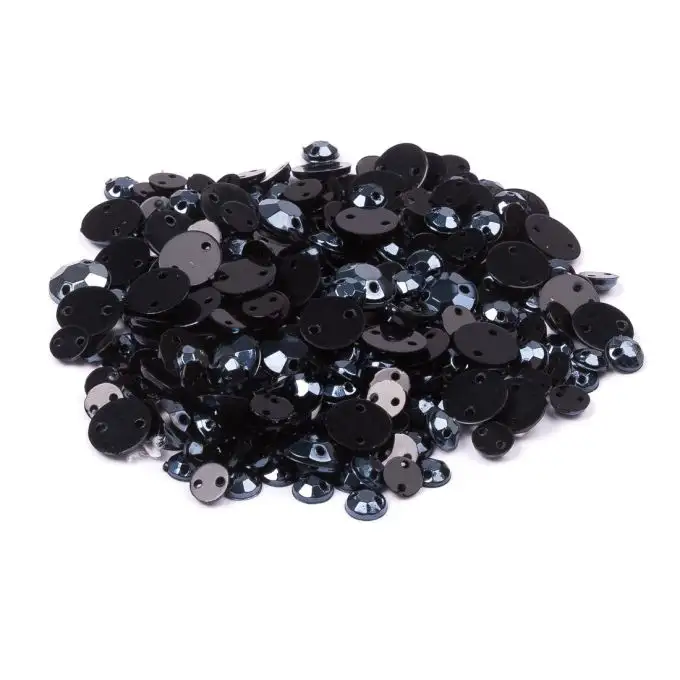 Paillettes da cucire rotonde nere