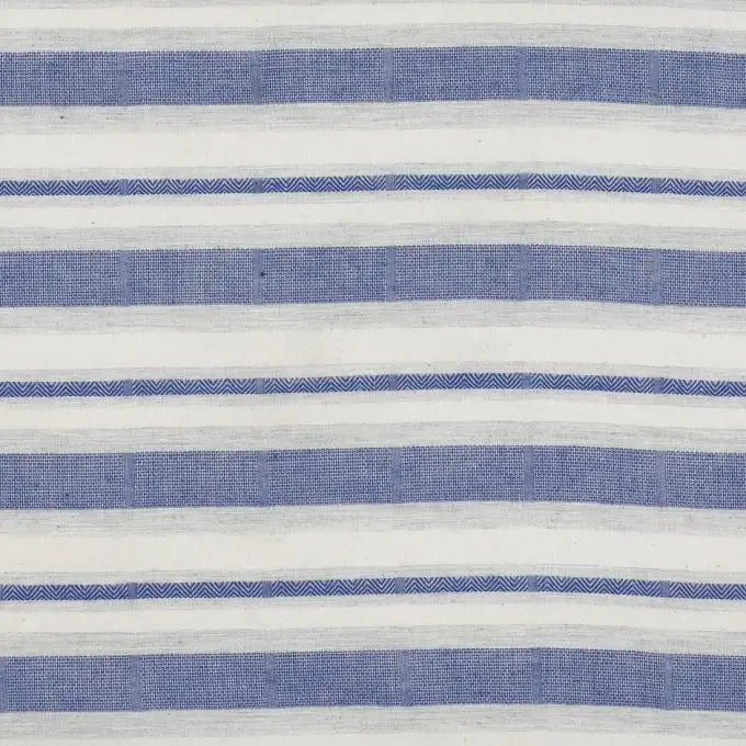 Tessuto jacquard a righe blu
