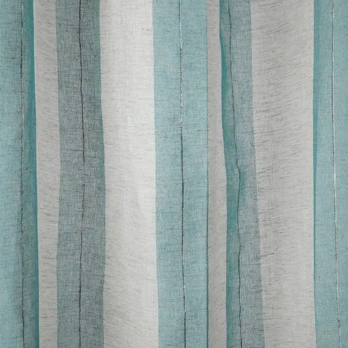 Tessuto velo righe blu Rousillon grande larghezza