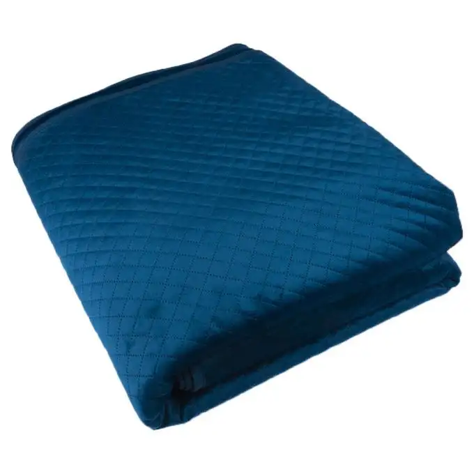 Trapunta velluto trapuntato blu 180x230 cm