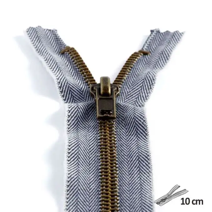 Chiusura jeans non separabile 10 cm