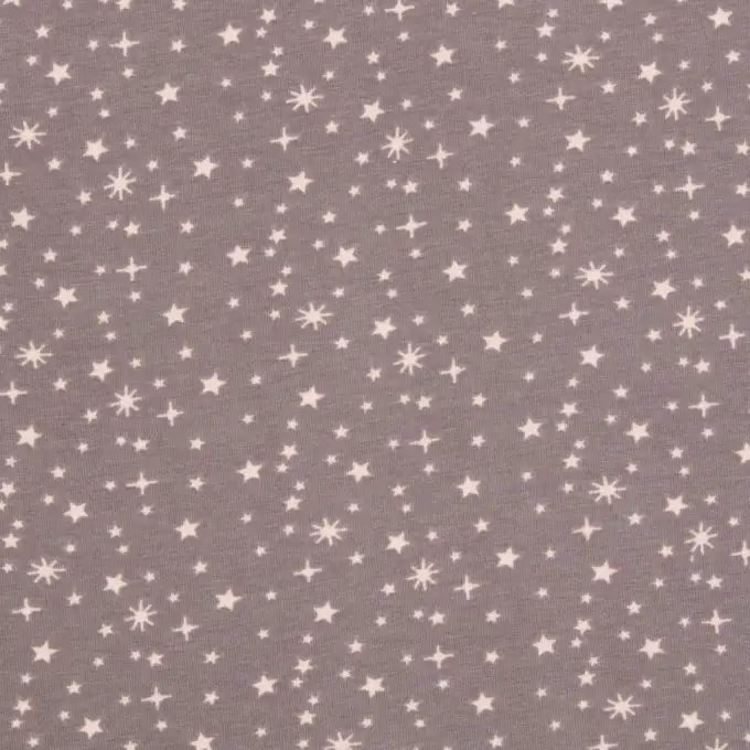 Tessuto rete stampato stelle rosa