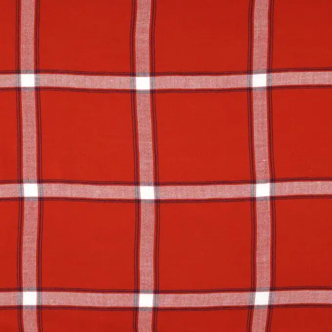 Tessuto a quadri rosso
