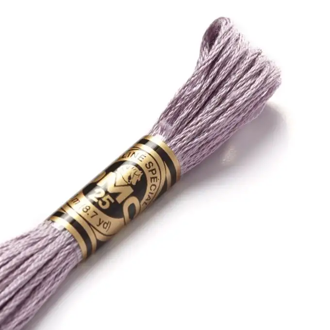 Filato mouliné da ricamo toni rosa-viola COL 3042