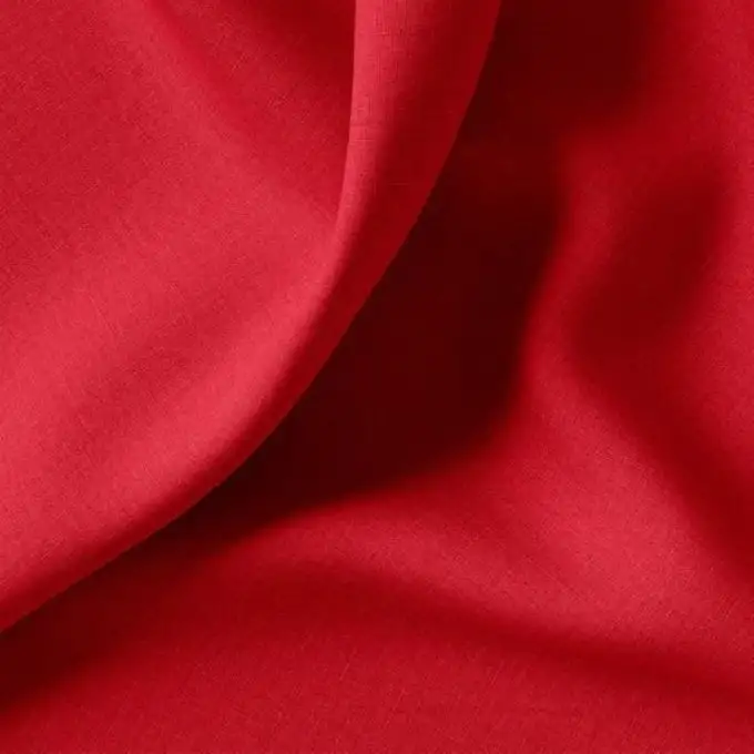 Tessuto cotone tinta unita Cristina rosso