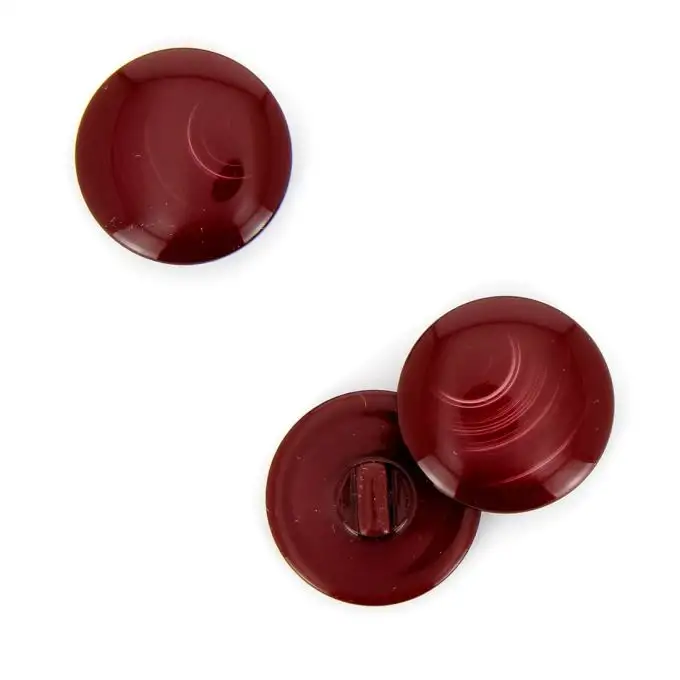 bottoni rotondi con gambo rosso 25 mm