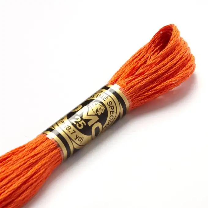 Filato mouliné da ricamo tonalità gialle/arancioni codice 946