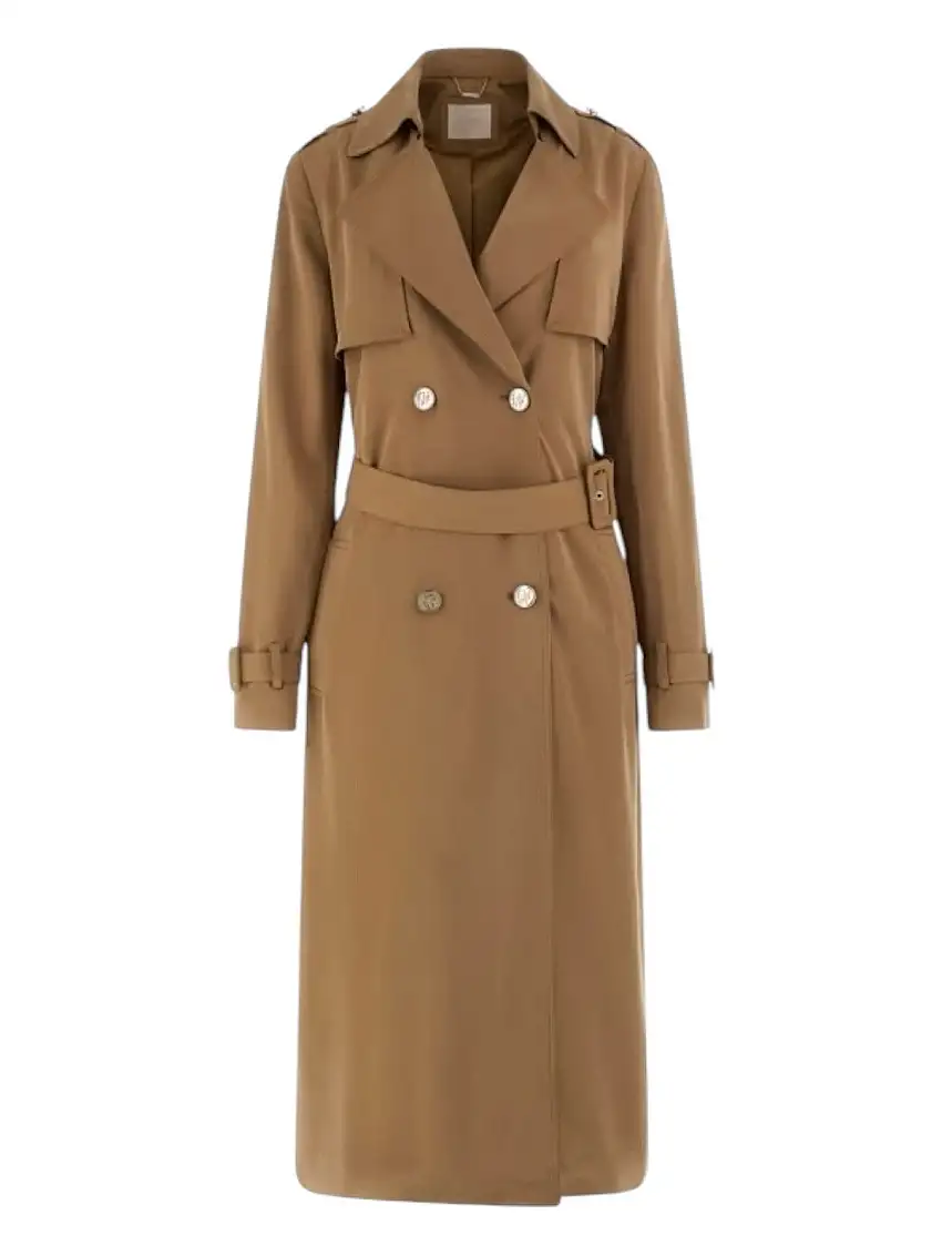 GUESS Women's Trench MAYA UNSTRUCTURED TRENCH W5RL15 WGYM2 F1AZ Beige
