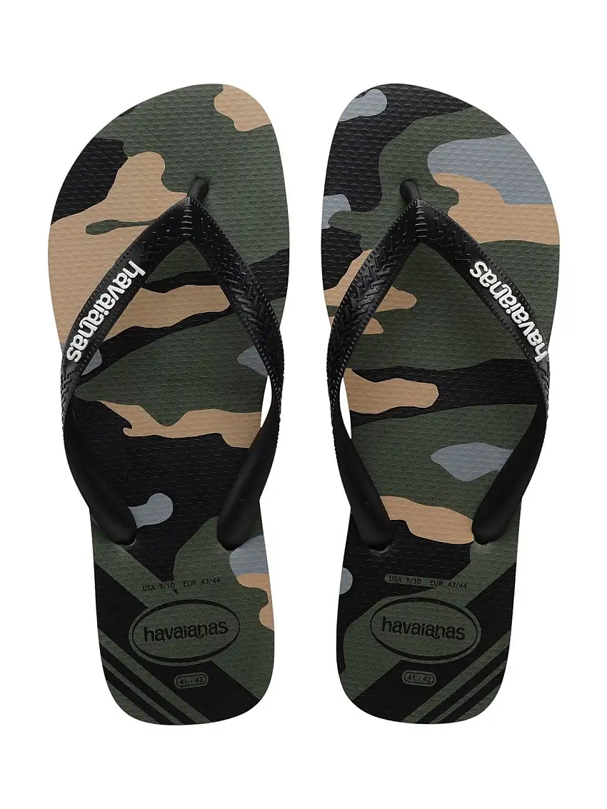 HAVAIANAS Men's Flip Flops Hav. Top Camu 4141398.6132 Green