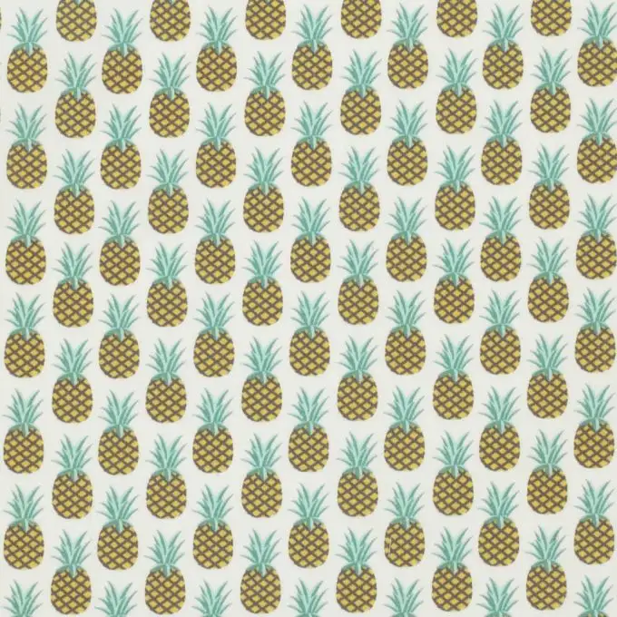Tessuto cotone ananas