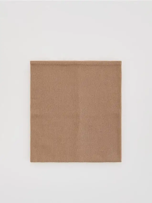 Sciarpa ad anello in misto cotone Colore caffè