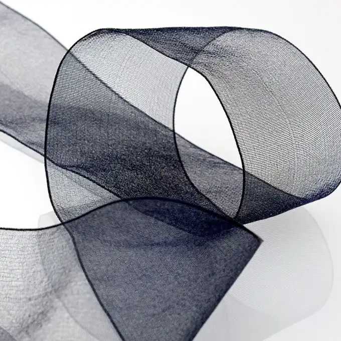 Nastro organza 41mm - Marino