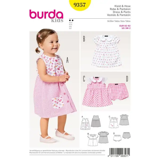 Vestito e pantaloni burda kids 9357