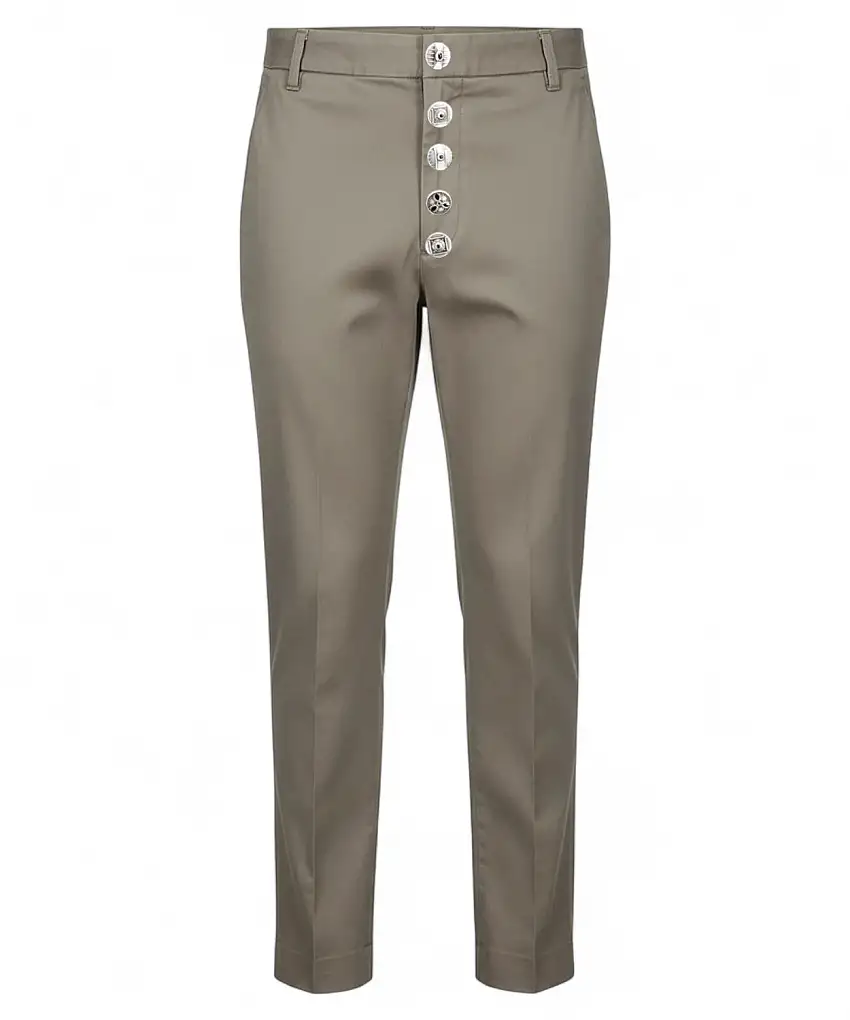 Pantaloni Nima in Gabardina di Cotone by Dondup