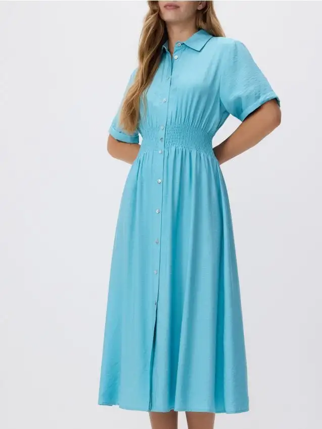 Abito chemisier Colore turchese pallido