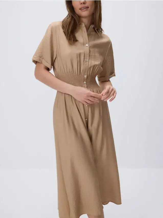 Abito chemisier Colore beige