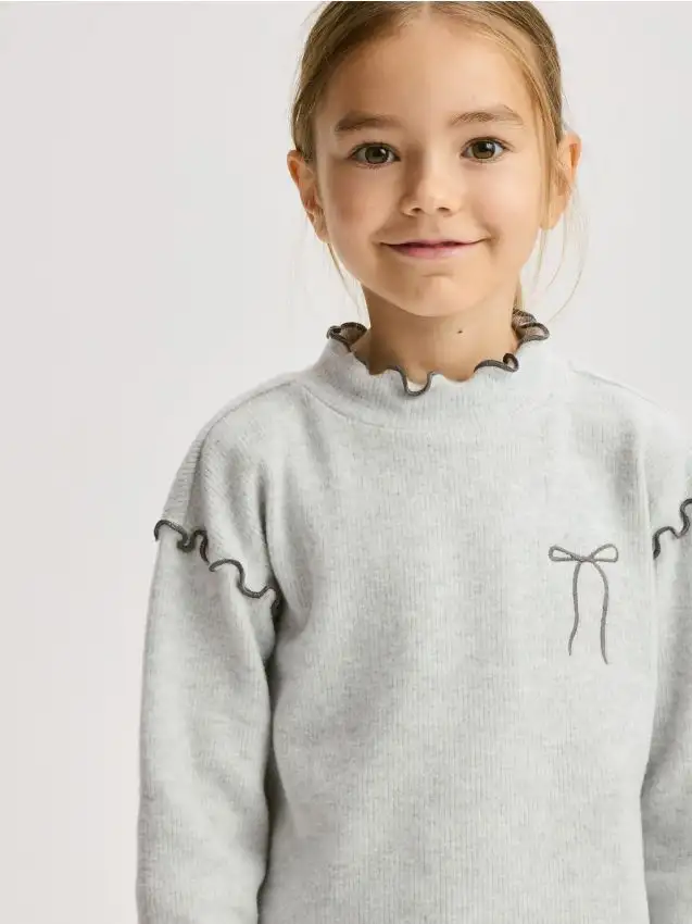 Camicetta misto viscosa Colore grigio chiaro