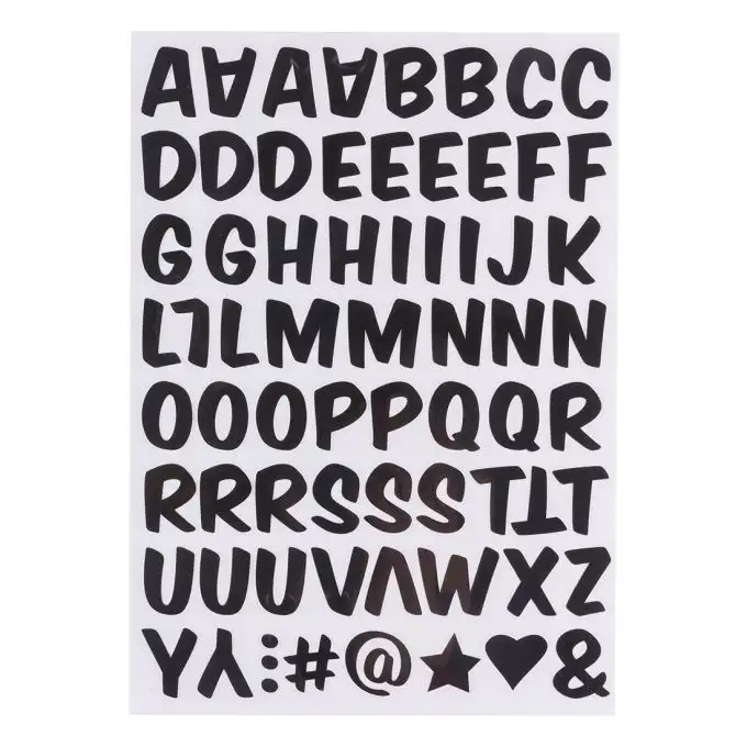 Trasferimento termoadesivo alfabeto