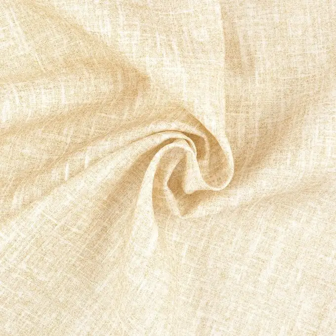 Tessuto lino grezzo con paillettes dorate