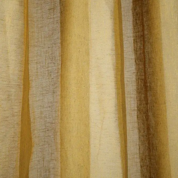Tessuto velo righe larghe giallo Canyon grande larghezza