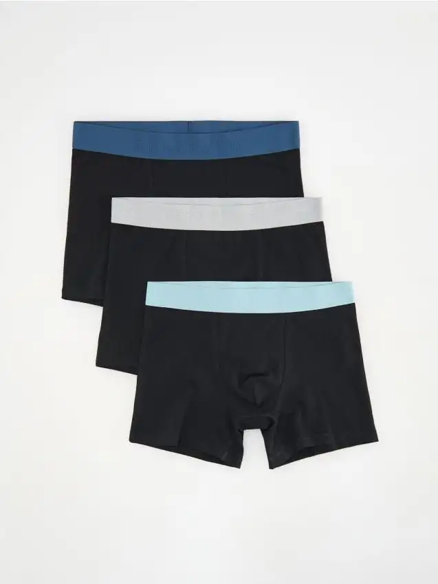 Confezione da 3 paia di boxer long Colore nero