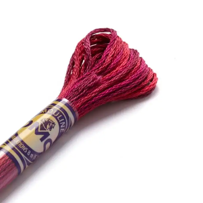 Filato mouliné Variation da ricamare rosso COL 4210