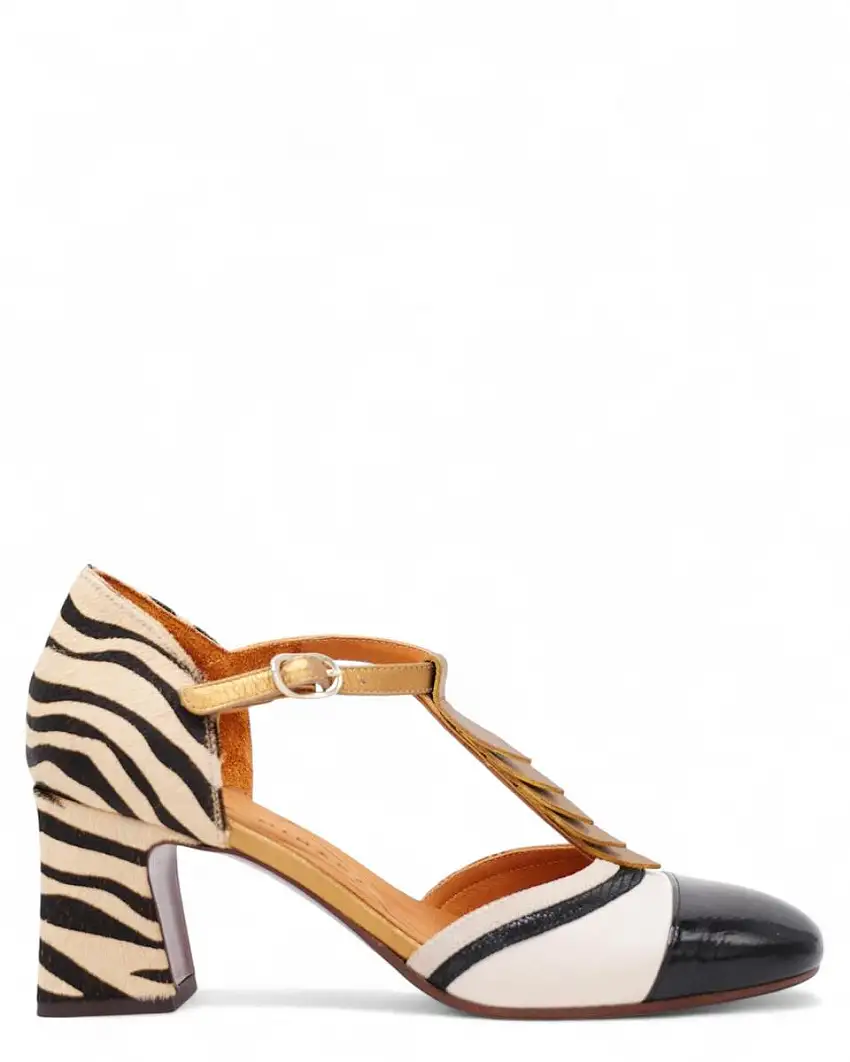 Scarpe Filly in Vera Pelle – Tacco 75 mm e Stampa Zebra