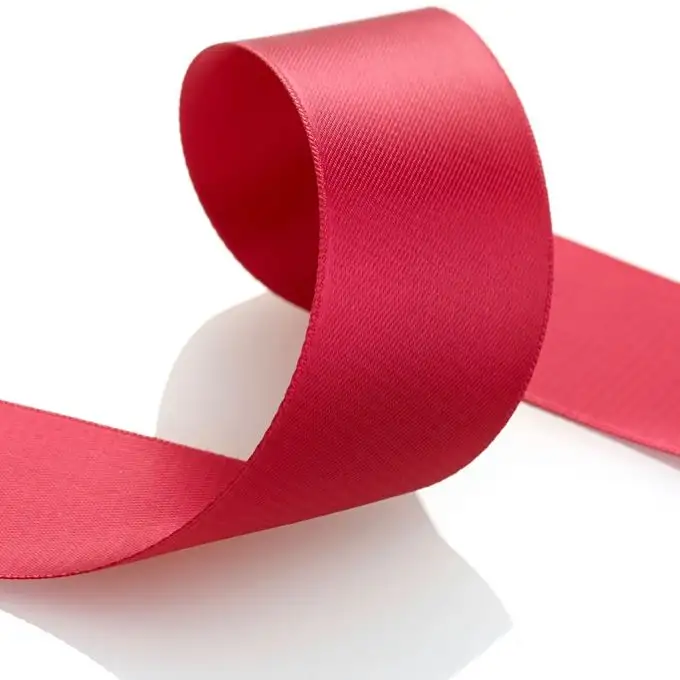 Nastro raso doppio faccia - Lampone