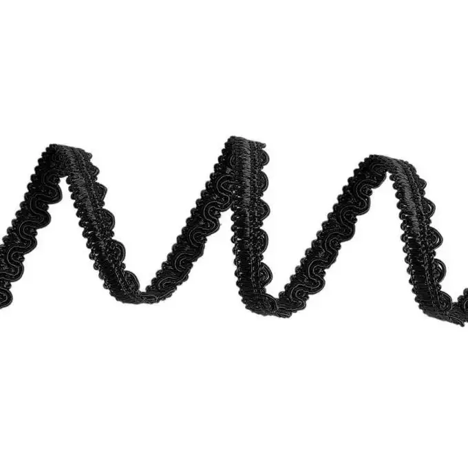 Nastro brillante nero 11 mm