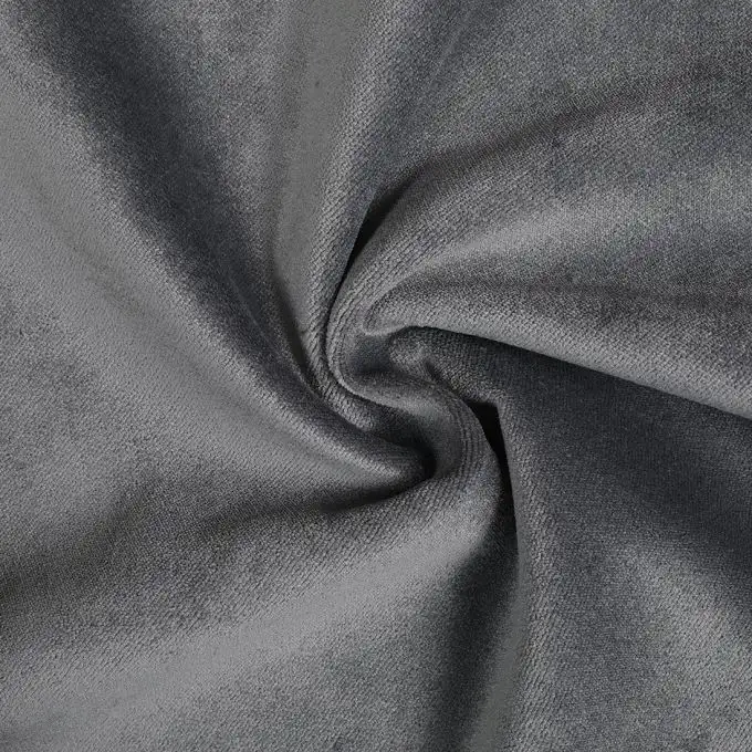 Tessuto velluto spesso grigio