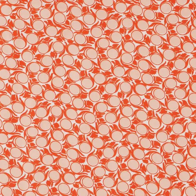 Tessuto popeline cotone frutta arancia