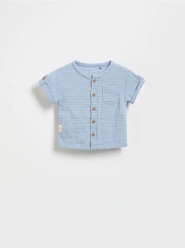 Camicia in cotone Colore azzurro