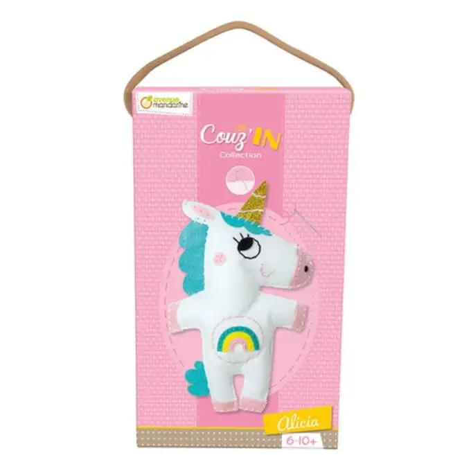 Kit cucito bambino Little couz'in Alicia l'unicorno