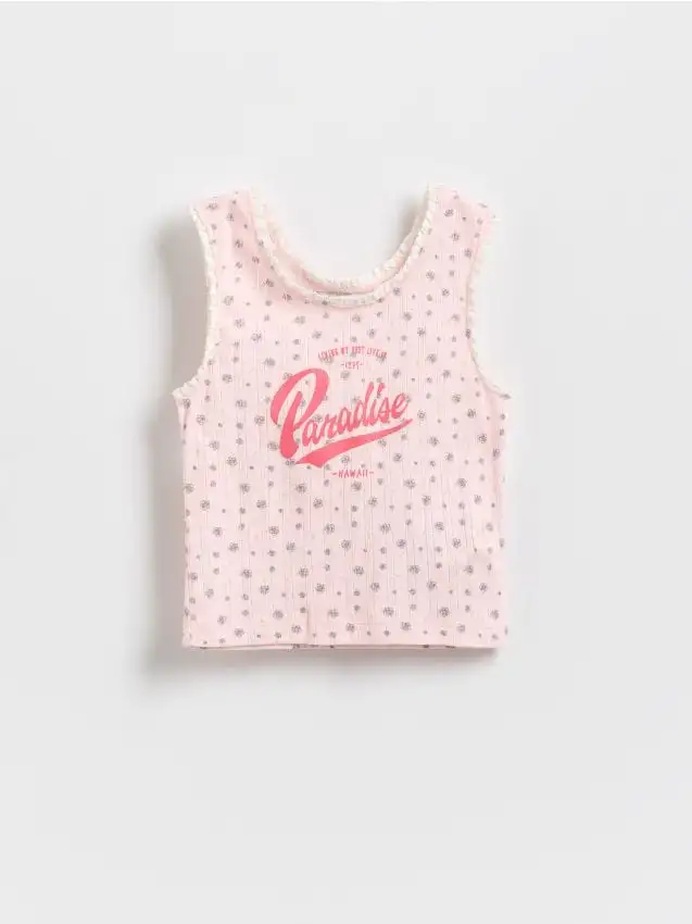 Top fantasia Colore rosa pastello