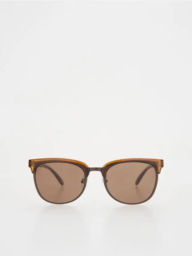 Occhiali da sole Colore marrone dorato