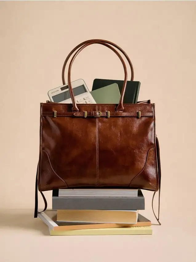 Borsa con tracolla decorativa Colore marrone